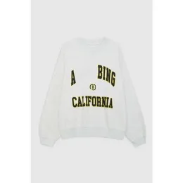 Bing Sweatshirt Neuer Nischendesigner Designer AB Hoodie Pullover Freizeitbrief Vintage Print Runde Hals -Baumwoll -Trend LOSSER VERSATILEN SWEATER TFZL