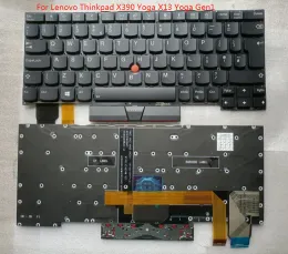 Keyboards Neues Original QWERTZ UK Backlit -Tastatur für Lenovo ThinkPad X390 Yoga X13 Yoga Gen1 Laptop Teclado