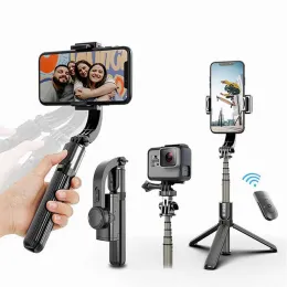 Smartphone gimbal gimbals smartphone bluetooth stabilizzatore bluetooth trippiede selfie stick pieghevole gimbal per la fotocamera goopro youtube vlog