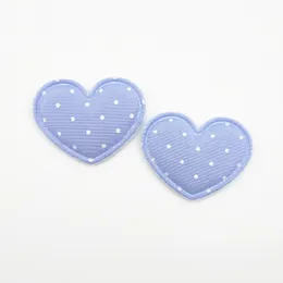 DIY 옷, 모자 재봉 패치, 양말, 장갑, 신발 장식 액세서리, 3.5x2.8cm, 로트 당 50pcs를위한 하트 패딩 아플리케