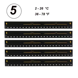 Stick am Brauen -Thermometer -Streifenkleber Temperatur -Anzeigeaufkleber für Karboys Eimer Fermentoren Homebrew Fermenting