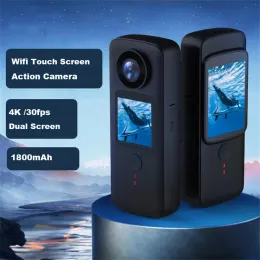 Kamery 4K Dual Screen Action Aparat 30m Wodoodporne nurkowanie sportowy aparat sportowy rejestrator wideo