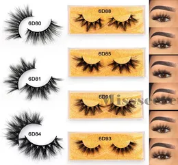 Cílios de vison cílios 6d Mink Eyelashes 100 Crueldade 5d 6d Mink Lashes Handmade reutilizável cílios naturais Wispies False Lashes Maquiagem 3800333