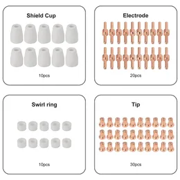 Heiße PT31 -Plasma -Verbrauchsmaterial, Fit Cut35 Cut40 Cut45 Cut50 mit Plasmaschneider Fackel Pt31 LG40