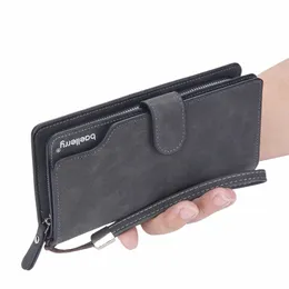 Neue Männer Clutch -Tasche große Kapazität Männer Brieftaschen Zelle Pocket Pocket Tasche Tasche Hochwertiges Multifunkti -Brieftasche für Männer L12I#