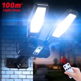 Sensör Dış Modlu Güneş Sokağı Işıkları 3 Mod 202 COB 200 LED LAM LAMP VERİ GARAJ BAHÇE YOLU SUYA KOŞUL DUVAR IŞIĞI