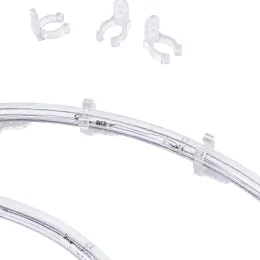 40/50/120PCS LED Strip Light Clip Round Transparent Plastic Cable Buckle Strip Lamp Hose Connector