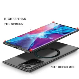 Для Funda Samsung Galaxy Note 20 Ultra Note20 Ultra Case Cover Men Женщины роскошные жесткие магсафские магнитные телефона Celular