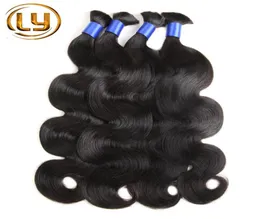 Onda natural 100 Cabelo humano Micro Mini Braiding Hair Bulk 1B Wave Body Hair a granel para Cabelo Humano Cacheado6016457