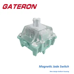 Akcesoria Gateron Magnetic Jade Switch KS20 SMD RGB Liniowy Diy Diy Dostosowane mechaniczne klawiaturę czujnik Hall Bezpłatne ustawienie przed podróżą