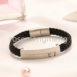 Inlay Diamond Letter Braccialetti Bangles 18K Gold in acciaio inossidabile Bangles Uomini Accessori per la festa di compleanno Accessori per matrimoni Regali di gioielleria Non dissolve mai