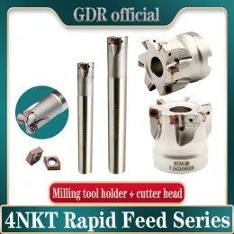 4nkt Rapid Reding Milling Holder 4nkt TE90 Cabeça de moagem 4nkt Cutter CNC Solder de moagem 4NKT060308 Inserção de carboneto