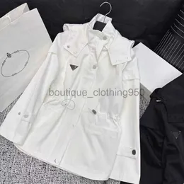 Jackets femininos Designer de casacos de estilo de outono letra com capuz com capuz de tração