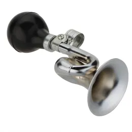 Nichtelektronische Trompete lautes Fahrradzyklusfahrrad Glocken Vintage Retro Bugle Hooter Horn Silber