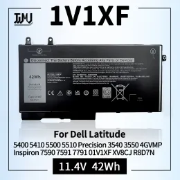 Аккумуляторы для ноутбука 1V1XF для Dell Latitude 5400 5410 5500 Precision 3540 3550 Inspiron 7590 7591 2IN1 Series 01V1XF R8D7N 4GVMP