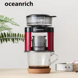 Oceanrich Automático Inteligente Rotativo Máquina de Cafeteira Americana Homanidade Portátil Pequena Punto da Mão Filtros de Copo de Ear Pote S3