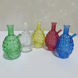 Dhgate üzerinde en düşük fiyat gökkuşağı su borusu sigara içmek bong cam fıskiye su shisha boru w/ kase