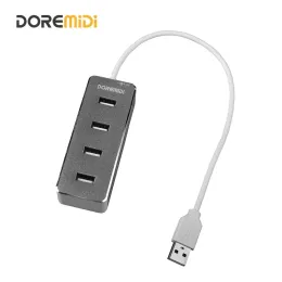 Estações Doremidi USB Hub 2.0 Hispeed 4 portas USB Hub para Hispeed Host USB MIDI UMH21 PC Laptop