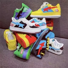 Bathing a Ape Men Women Casual Shoes Sneaker Tn Fashion Sk8 Sta Black White Green Red Orange Camouflage Trainer Sports