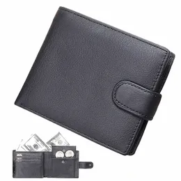 men's wallet made of genuine leather wallet Short Hasp carteira masculina Purse 2024 luxury male billetera hombre erlek czdan p5V3#