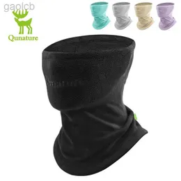 Fashion Face Masks Neck Gaiter Qunature Thermal Fleece Full Face Mask Winter Neck Warm Gaiter Balaclava Windproof Outdoor Motorcycle Skiing Facemask Scarf 240410