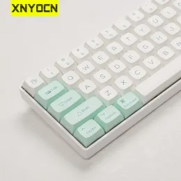 Tillbehör XNYOCN -profil XDA Ice Crystal Mint KeyCaps PBT Dyesub English 135 Keys för DIY -layout Mekaniskt tangentbord Anpassa tangentlock