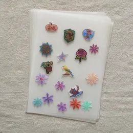 10 szt. Frost Shrurink Art Plastikowe przezroczysty arkusz A4 Papier ręczny i kreatywność dla majsterkowiczów dla dzieci hobby biżuteria rzemieślnicza
