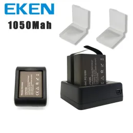 Aksesuarlar Eken 2pcs/Set 3.7V PG 1050mAH Eken SJCAM Action Camera H9R H8R H6S H5S H3R C30 F68 SJ4000 İkili Pil Şarj Cihazı