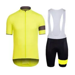 Rapha Team Cycling Short ärmar Jersey Bib Shorts Set Summer MTB 3D Gel Pad Cykelkläder Sportkläder U40104197M