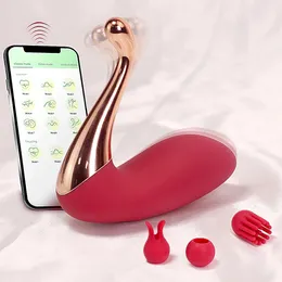 App -Vibrator Langstrecken -Remote -Sexspielzeug für Frauen Dual Vibratoren weibliche GSPOT -Orgasmus -Stimulation Erwachsener Produkt 240326