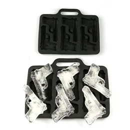 Силиконовый кубик кубика плесени на пистолок на пишетке Kogel форма Ice Cube Tray Chocolade Schimmel IJS Коктейль -бар Diy Gereedschap