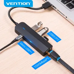 Hubs Vention USB Ethernet Adapter USB 3.0 2.0からRJ45ギガビットイーサネット