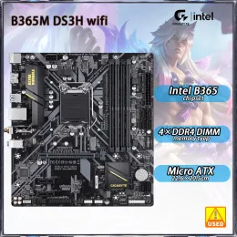 Anakartlar LGA 1151 Anakart Gigabayt B365M DS3H WiFi Intel B365 Yonga Seti 9./8. Nesil DDR4 64GB PCIE 3.0 M.2 Mikro Atx