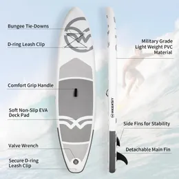 Stand-up Paddle Board não deslizamento para todos os níveis de habilidade Surf Board com Bolsa de Transporte de Bolsa de Transporte de Air Boat Standing Boat