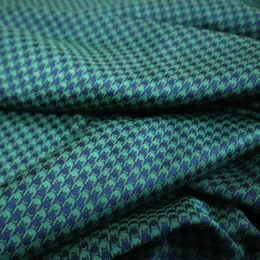 Elegante Houndstooth Padrão Jacquard Dividado Jacquard Jaqueta Tecido de vestuário