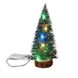 Mini decorazioni di Natale a LED dell'albero di Natale per casa 2020 Mini Lanterne Lampade Lights Lights Miniature Tree304Q