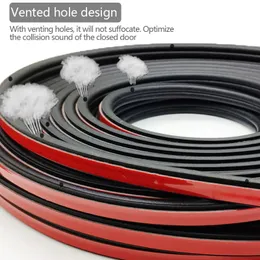 Car Door Seal Strip Rubber Double Layer Sealing Protector Soundproof Waterproof Weather Strips for Car Door Hood Trunk