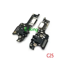 För Oppo Realme C2 C3 C11 C12 C15 C17 C20 C21 C21Y C25 C25S C31 C33 C35 USB Laddningskort Dock Port Flex Cable Cable