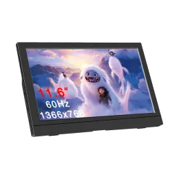 Monitor Monitoraggio PC Protable 11,6/13,3 pollici 1366x768 60Hz DHMI Compatibile con la modalità di estensione della modalità di estensione della modalità di copia del laptop PC