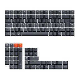 Tillbehör Keychron PTBR -layout ABS Full KeyCap Set för mekaniskt tangentbord