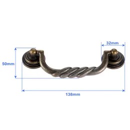 1x 138*50mm بالجملة عتيقة أوروبية النمط الخشبي نبيذ هدايا صندوق مقبض المقابض