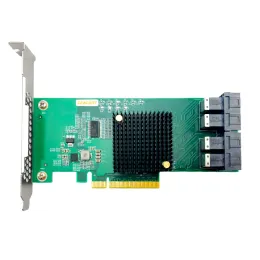 Carte Ceacent anu24pe08 pcie3.0 x8 NVME U.2 Adattatore 4Port SFF8643 Supporto 4x NVME SSD SFF8643 a SFF8639 Nessuna necessità di biforcazione PCIE