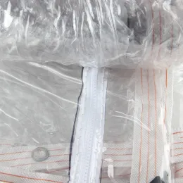 Zipper Waterproof Tarpaulin Outdoor Garden PVC Przezroczysty deszczowy tkanin