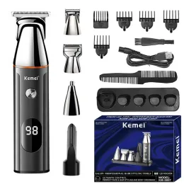 Aparadores kemeei 5in1 Aparador elétrico de cabelo de barba para homens para homens de preparação do rosto de cabelos aparador de cabelos corpora