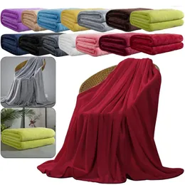 Coperte in flanella a colori solidi coperte multifunzione vele corallo comodo pausa pranzo per camera da letto in ufficio