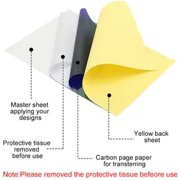 10/30/50/100PCS転送ペーパータトゥープリンターコピーシートスピリットマスターステンシルペーパーA4サイズタトゥー消耗品高品質