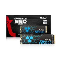 Enheter Netac M.2 SSD 500 GB 1TB SSD NVME Hard Drive 250 GB M2 PCIe Internlig fast skiva med grafenkylfläns för skrivbordsbärbar dator