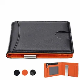 supporto per card Busin RFID Portacnici intelligenti per uomini carboidrati Slibra sottile portafoglio minimalista sottile regalo personalizzato emetto EDC J0NI#