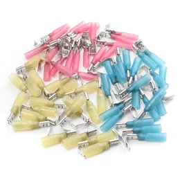 20Pcs Heat Shrink Piggy Back Electrical Wire Connector Crimp Quick Disconnect Terminal 1/4" 22-18AWG/16-14AWG/12-10AWG