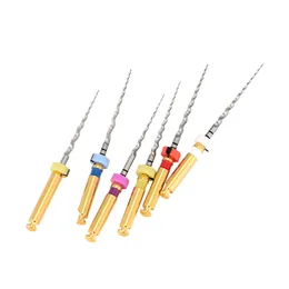 5Box Dental Instruments Endodontic NITI Rotary Files Reamers Endo Motor Root Canal File for Handpiece Engine 21/25mm